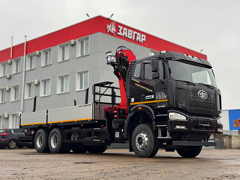 Бортовой FAW CA3250 с КМУ SUNHUNK К238-4_0